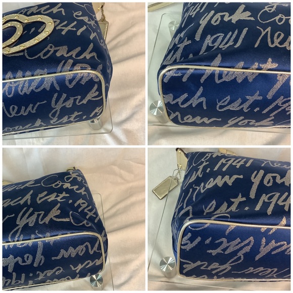 💙Limited Edition Script Tote Hobo Bag💙 - Picture 5 of 10
